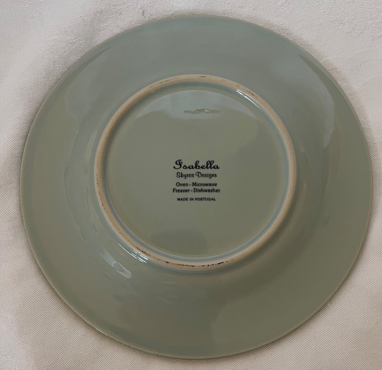 Retired – Skyros Designs – ISABELLA Sky Blue 7.25″ Bread and Butter Plate