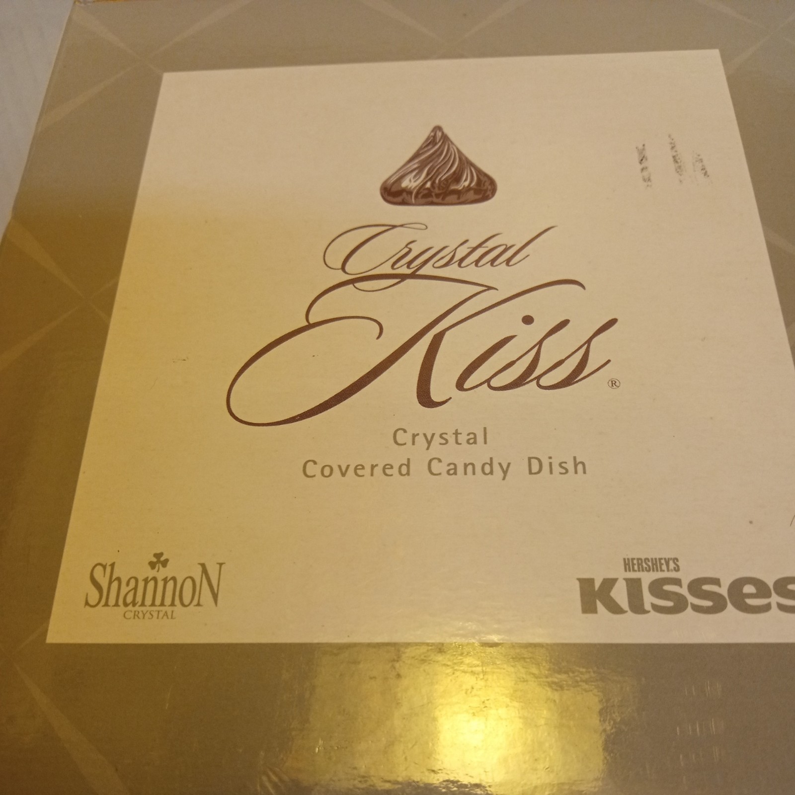 Hershey’s Kisses Crystal Candy Dish Shannon Crystal Designs by Godinger 6″ tall