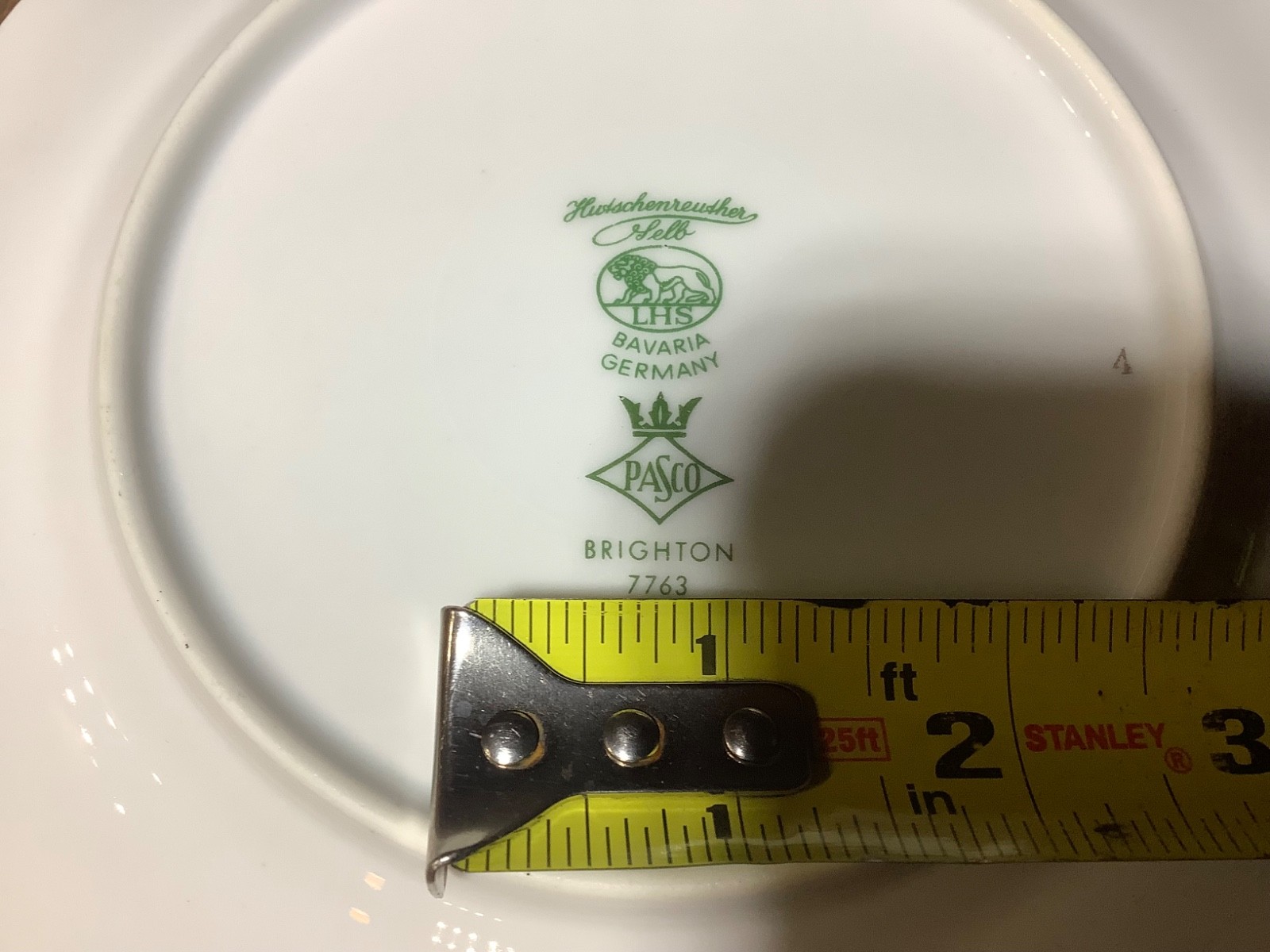Hutschenreuther PASCO BRIGHTON 7763 Salad Plate 7 3/4 Inches bavaria Germany lhs