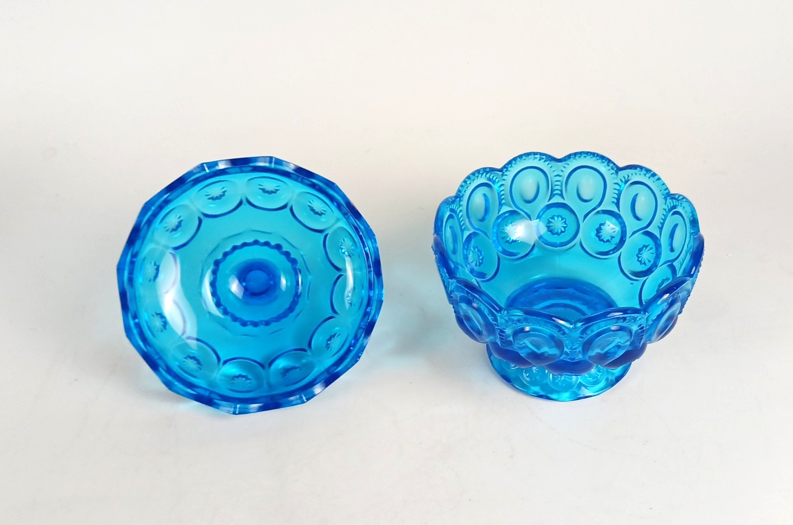 Blue Transparent Candy & Nut Dish