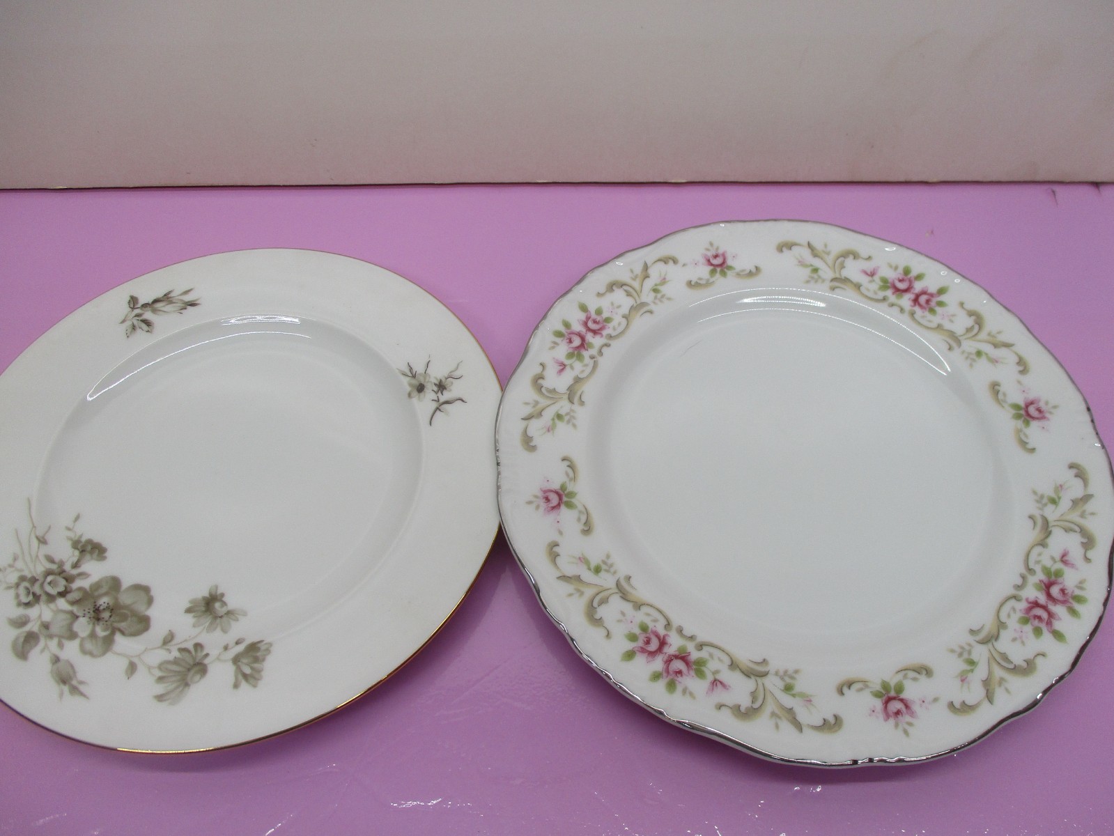 Vintage Mismatched China Bread Plates & Salad Plates ~ 10pcs-Beautiful-Colorful