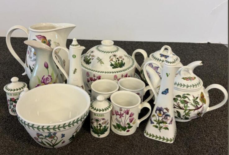 Vintage Portmeirion Botanic Garden 18 Piece Ceramic Tableware Set