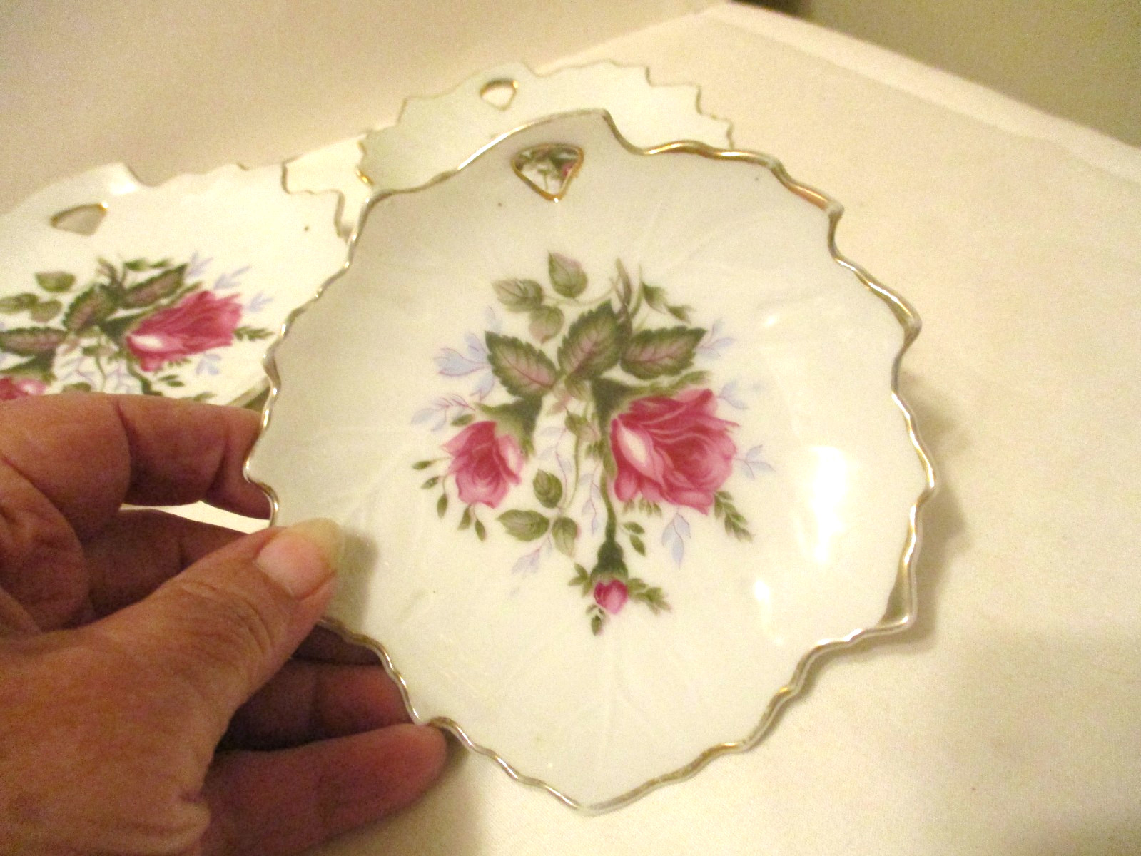 Set of 5 Ceramic Nut Candy Server Dishes Vintage