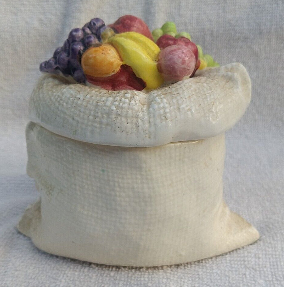Vintage Lefton “Homemade” Lidded Jam Pot #3906 Ceramic Fruit Jar No Spoon