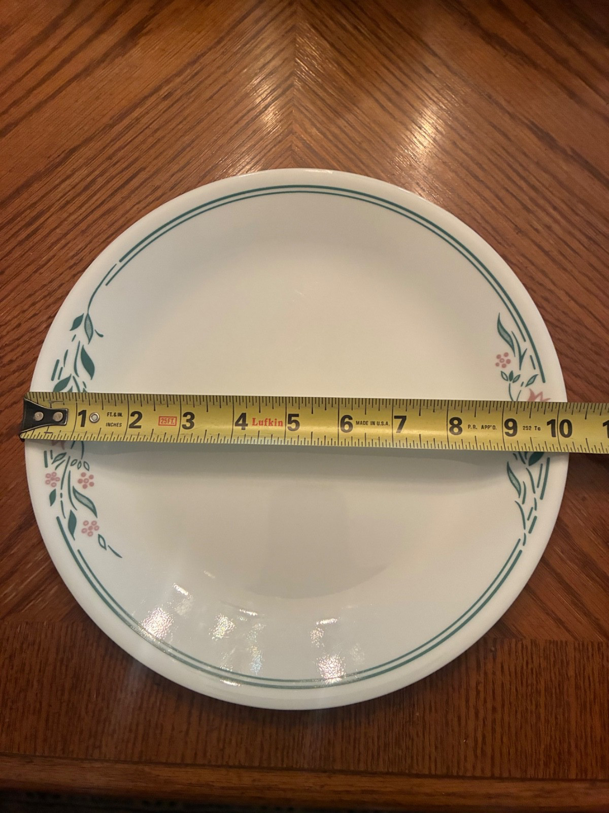 Corelle by Corning Rosemarie Dinner Plate 10.25″ Diameter .8″ Tall