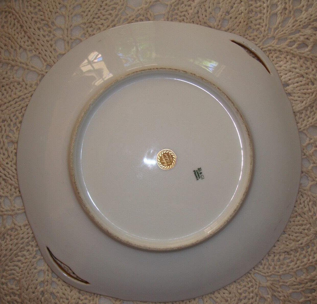RARE LIMOGES PICKARD SIGNED “GOTTLICH” HAND PAINTED ROSES on TAPESTRY CAKE PLATE