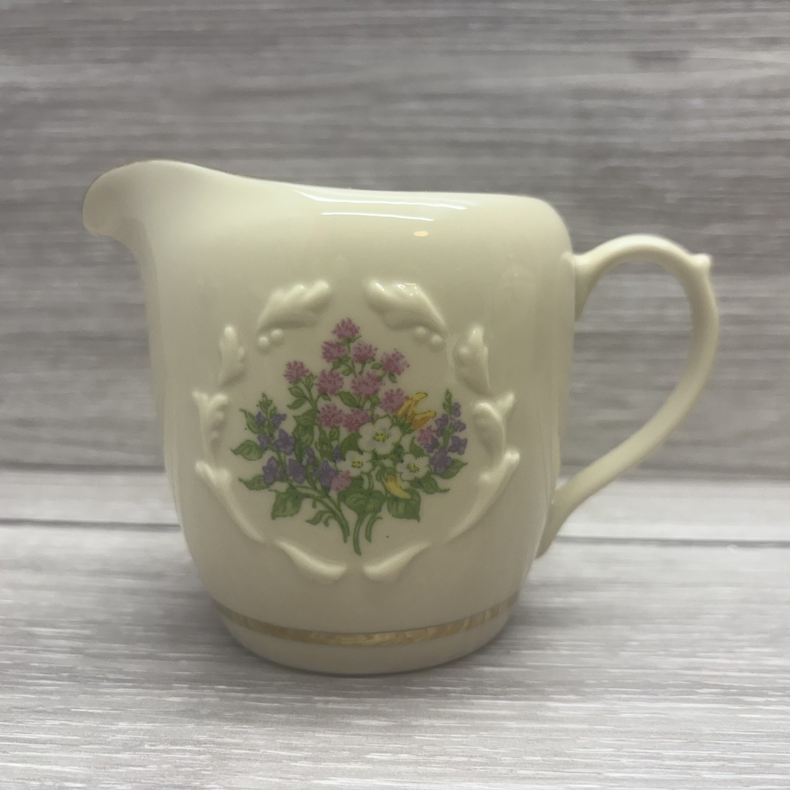 1995 Lenox Spice Garden Creamer & Sugar Bowl with Lid Y0011