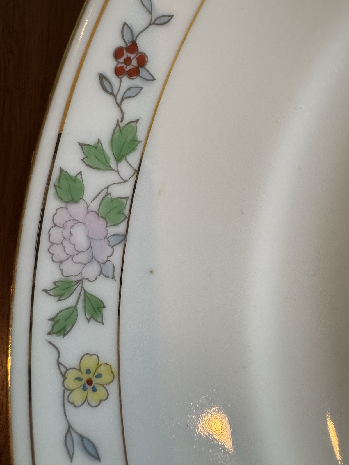 Noritake N1611 Field Japan (6) Dinner Plates Flowers Bees Rare Gold Hand Painted