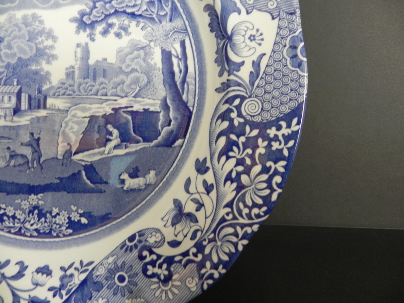 Spode Blue Italian – 6 1/4″ Bread and Butter Plate – Modern Era – Mint