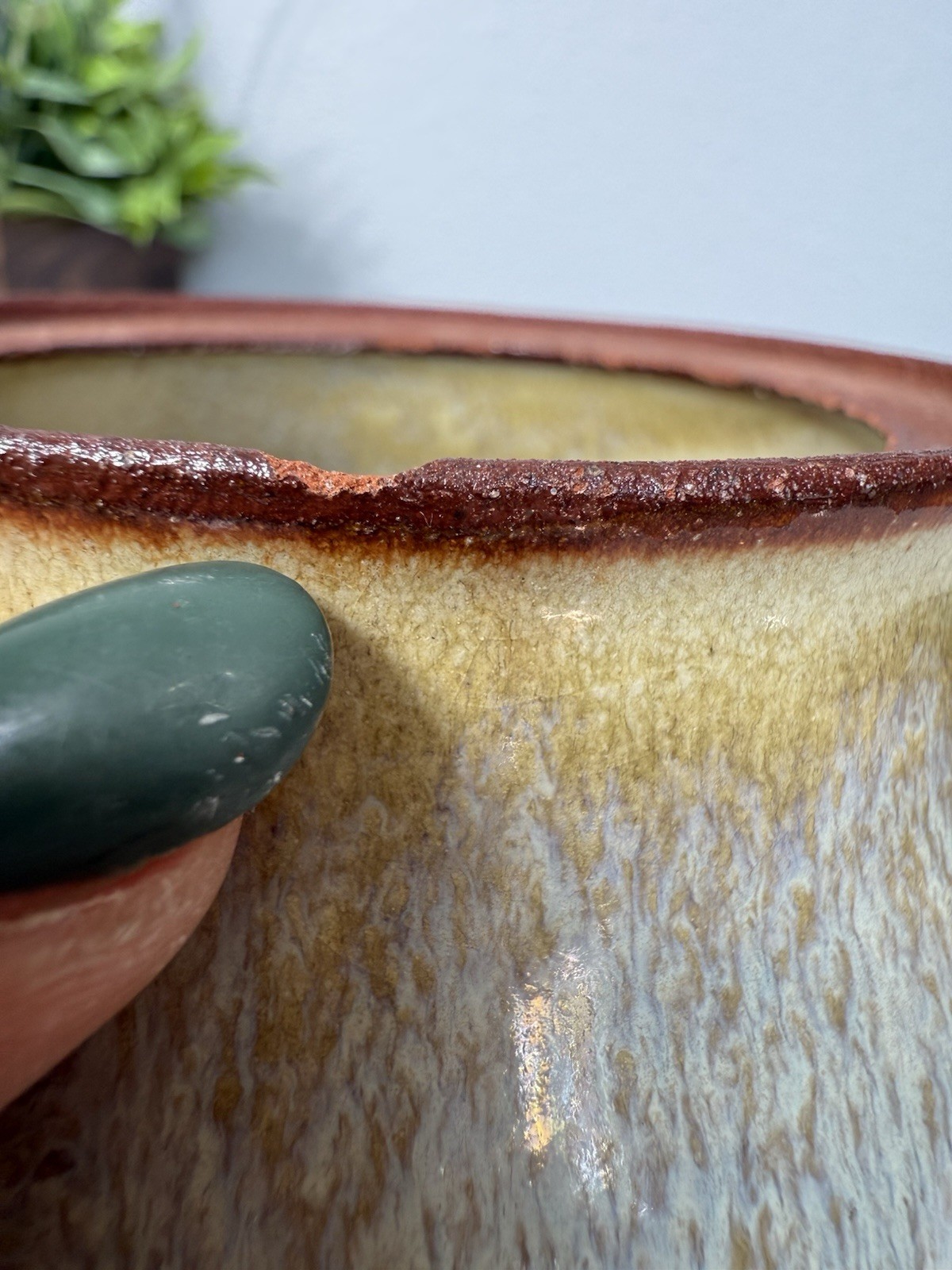 ARTIST SIGNED MULTI COLOR STUDIO POTTERY POT WITH LID