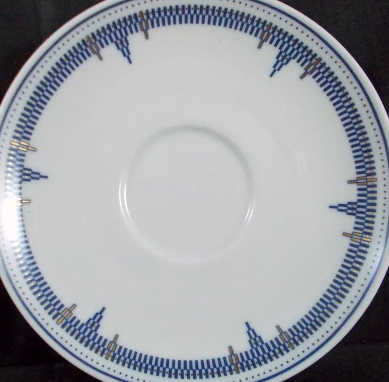 Rosenthal Deco Group of Dinner Plate with Cup and Saucer Set