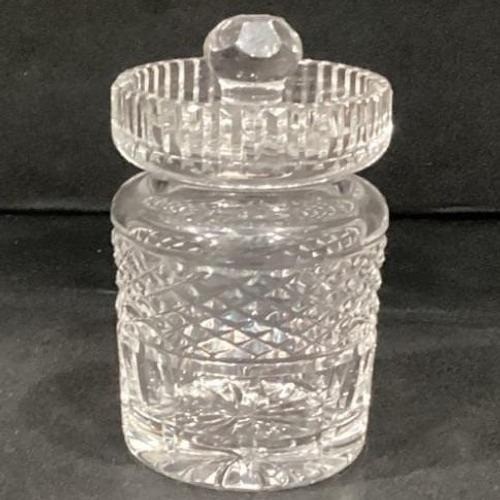 Waterford Crystal Alana Preserve Condiment Jar with Lid 4.25″