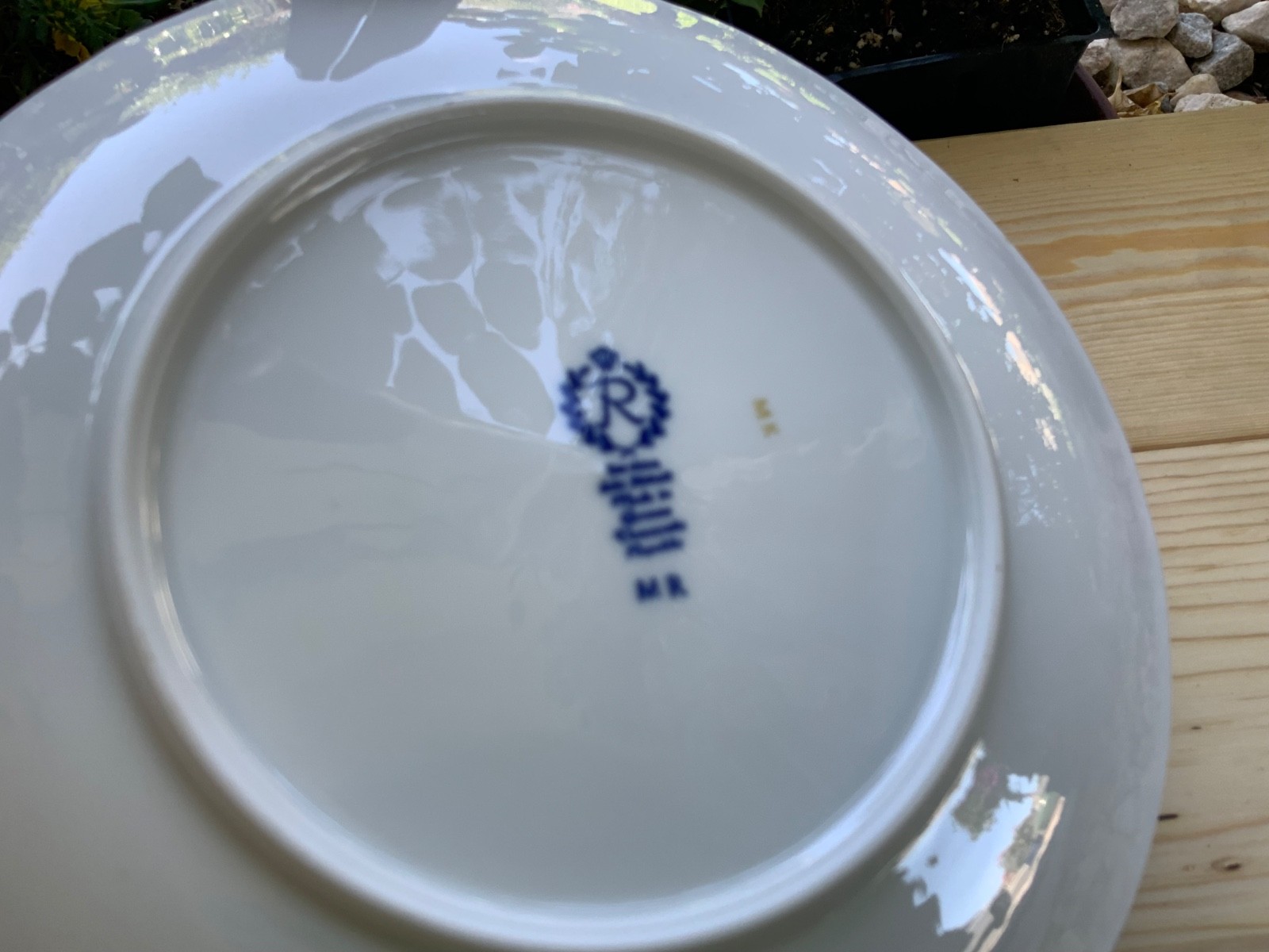 Vintage Reichenbach Echt Kobalt Cobalt Blue Floral Round Plate set of 8