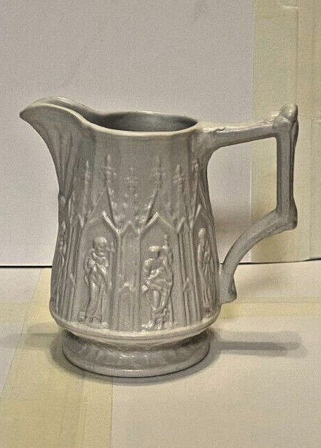 Pottery Molded (205) G. Parin Ware Creamer Ivory/White Excellent Vtg. Condition