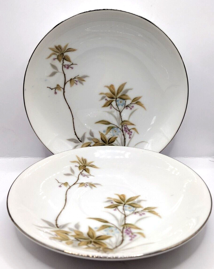 Japanese Harmony House China Federal Sunny Glade Pattern 1 Saucer Appetizer Vtg