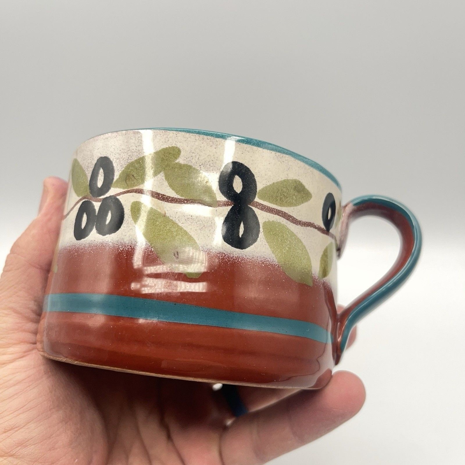 Handpainted Studio Art Mug – Olives
