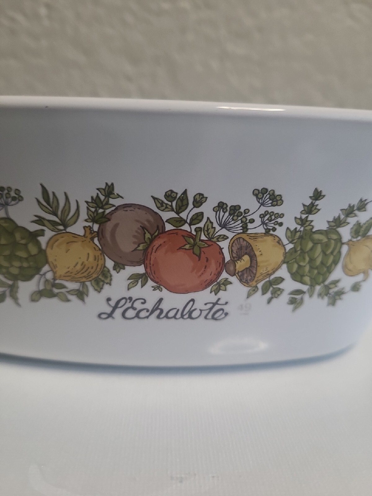 VINTAGE CORNING WARE SPICE OF LIFE L’ECHALOTE 1970 E A-1.5-B L 1.5 casserole
