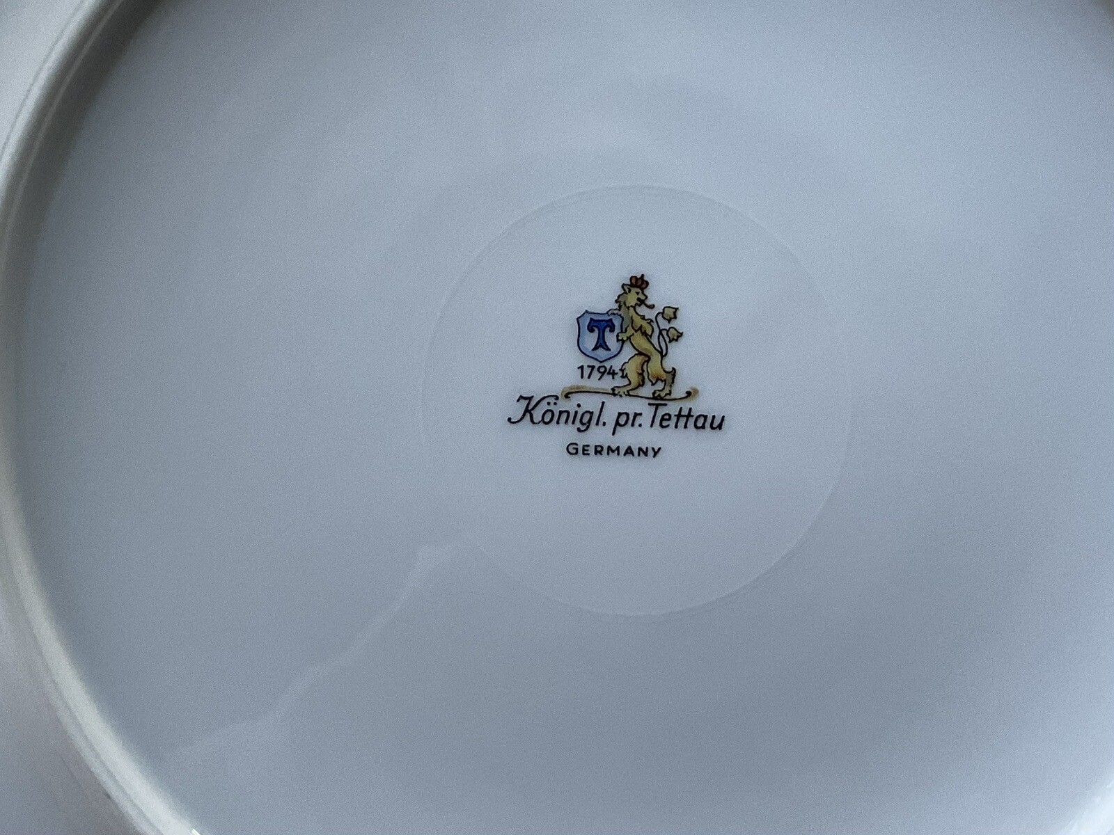 Royal Tettau 1794 Germany “Dresden Flowers” 7 Pieces, 8 Place Setting + Serving
