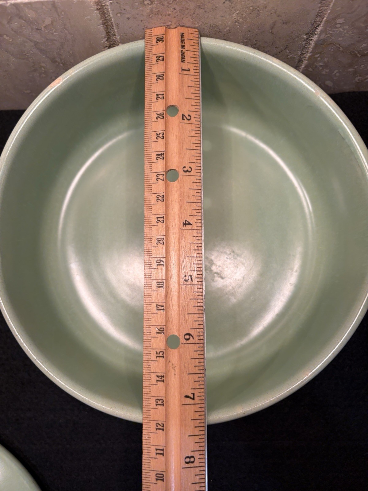 VTG La Solana Pottery Covered Casserole Dish Lid Sage Green 7” Solana Ware