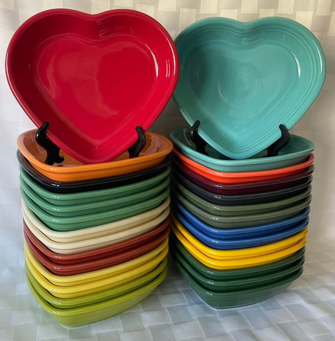 Fiesta 7.5″ Medium Heart Shaped Bowl 1st Quality CHOOSE COLOR – Valentine’s Day