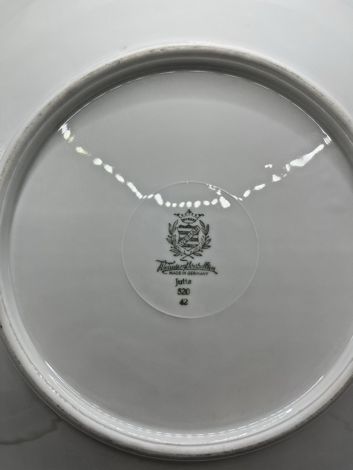 VINTAGE WEIMAR KOBALT GERMANY PLATTER JUTTA 12.5” MINT Condition!!