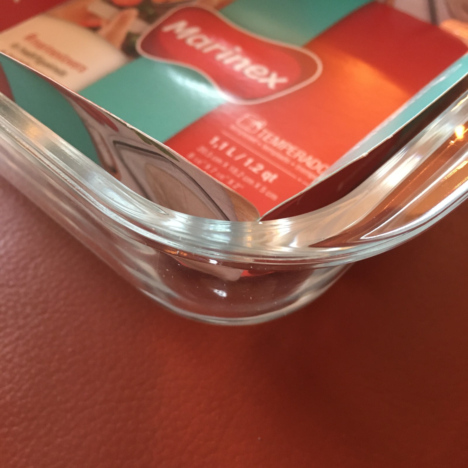 New MARINEX 1.2 QT Clear Square Tempered Glass Oven Serving Dish Casserole Bake