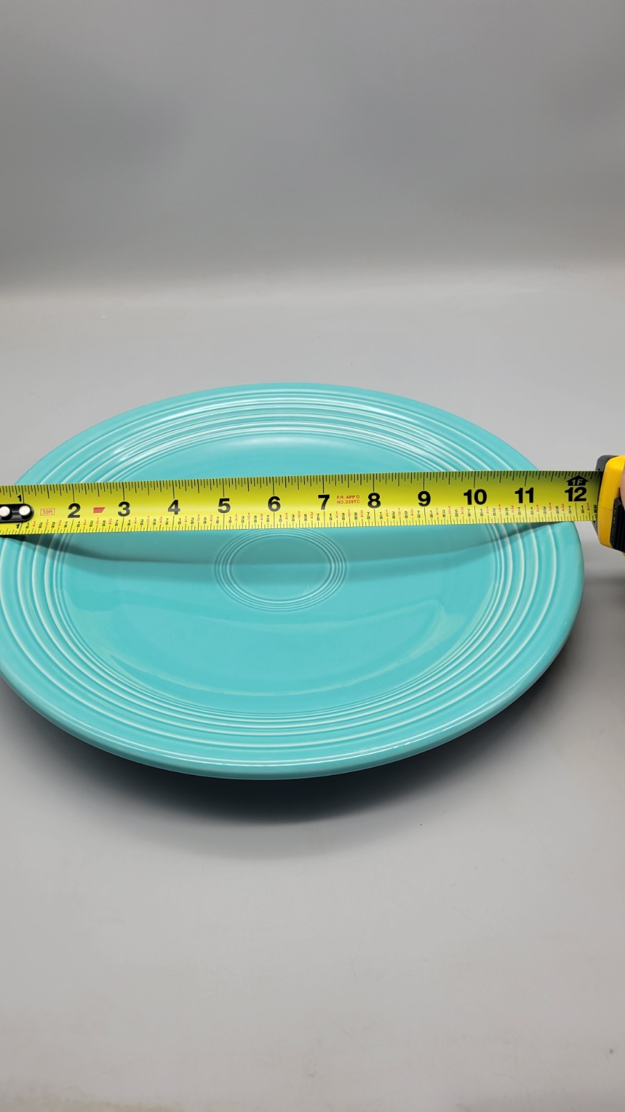 Fiesta Turquoise 12″ Chop Plate Round Serving Platter Lead Free