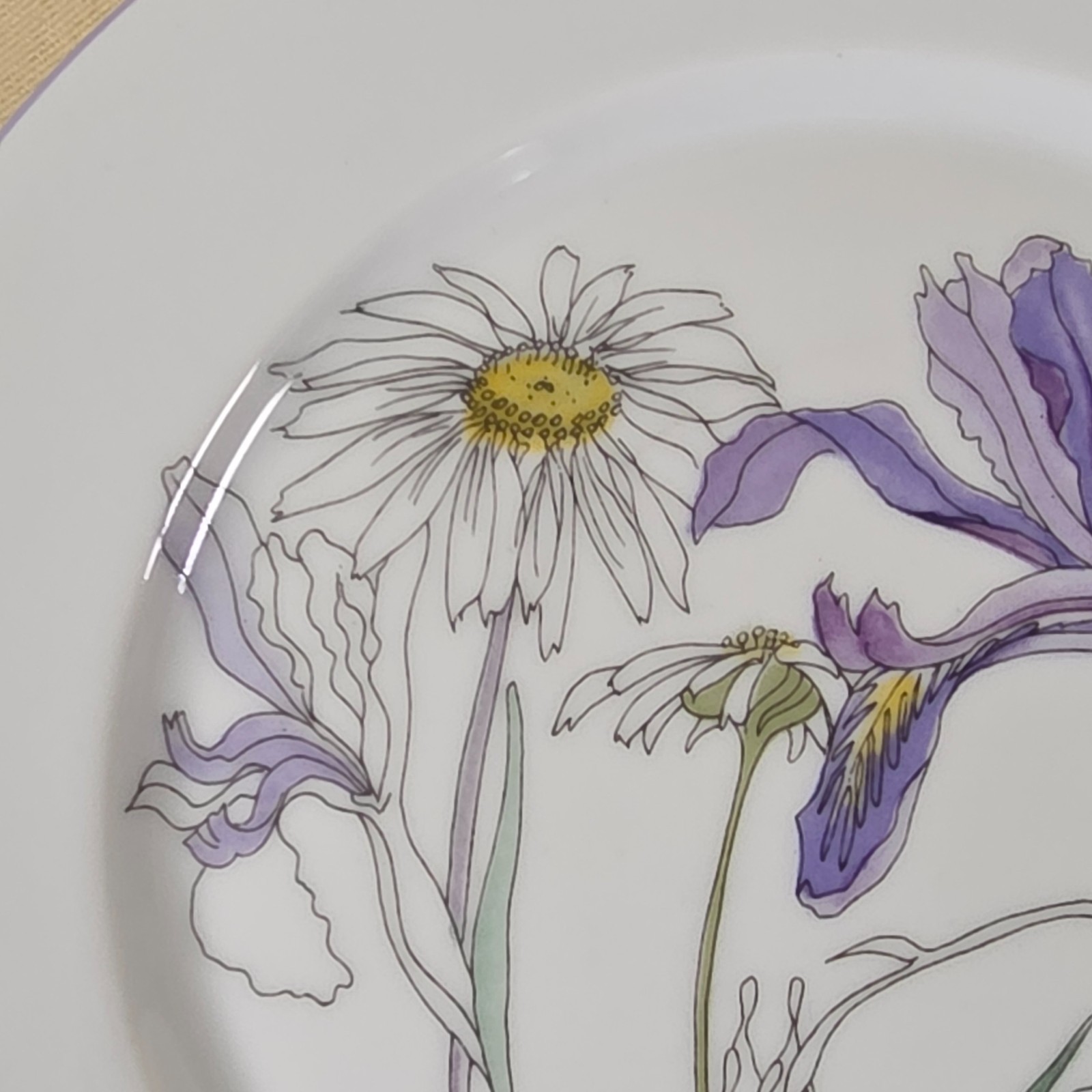 Block Spal Portugal Watercolors Hillside Salad Plates Set of 6 7.6 Mary Lou 1981