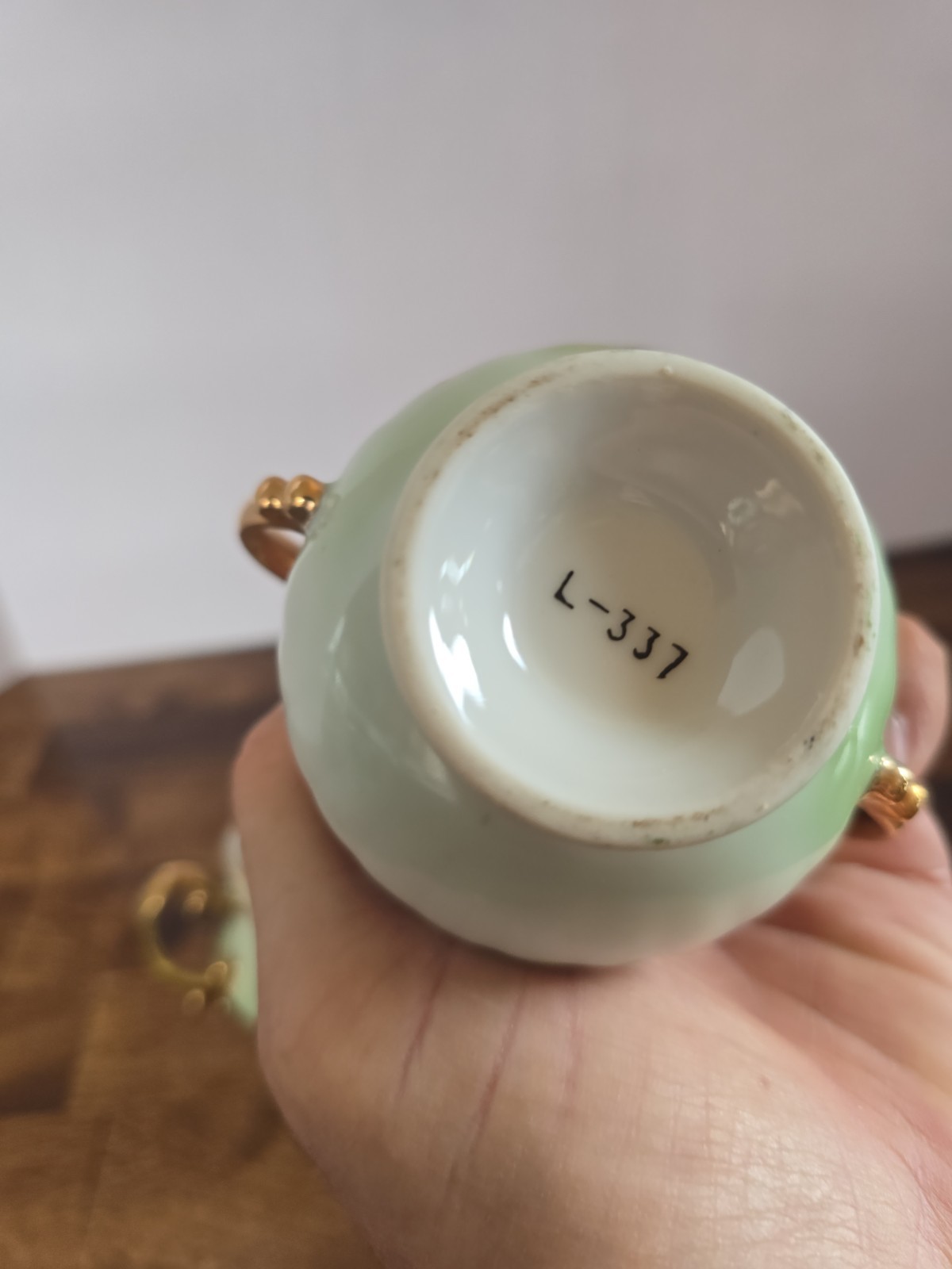 Vintage Japan Floral Sugar Bowl And Creamer Set Hand Painted Flowers