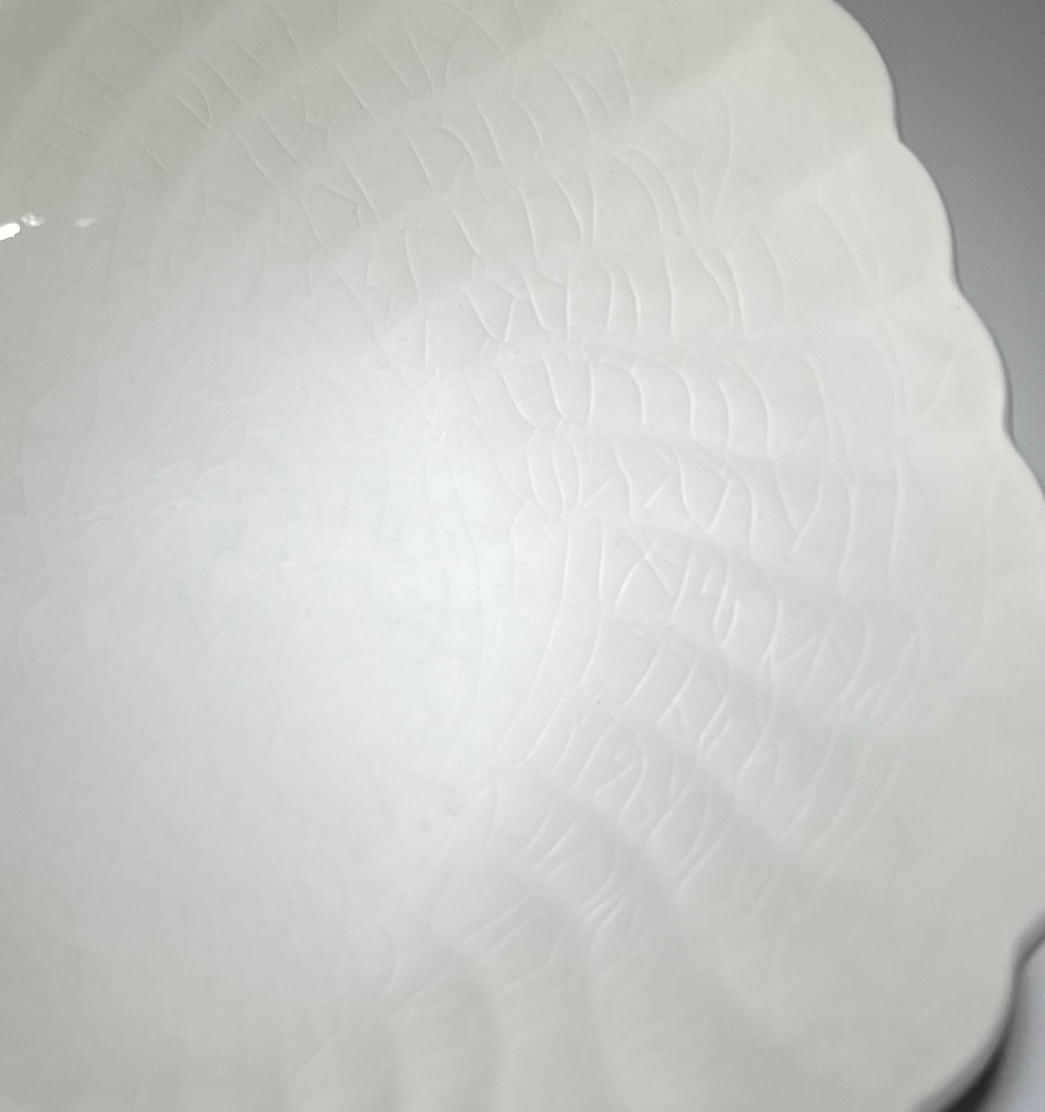 Johnson Bros White Swirl Ironstone 6.25″ Square Bowls Made in England, SET/3
