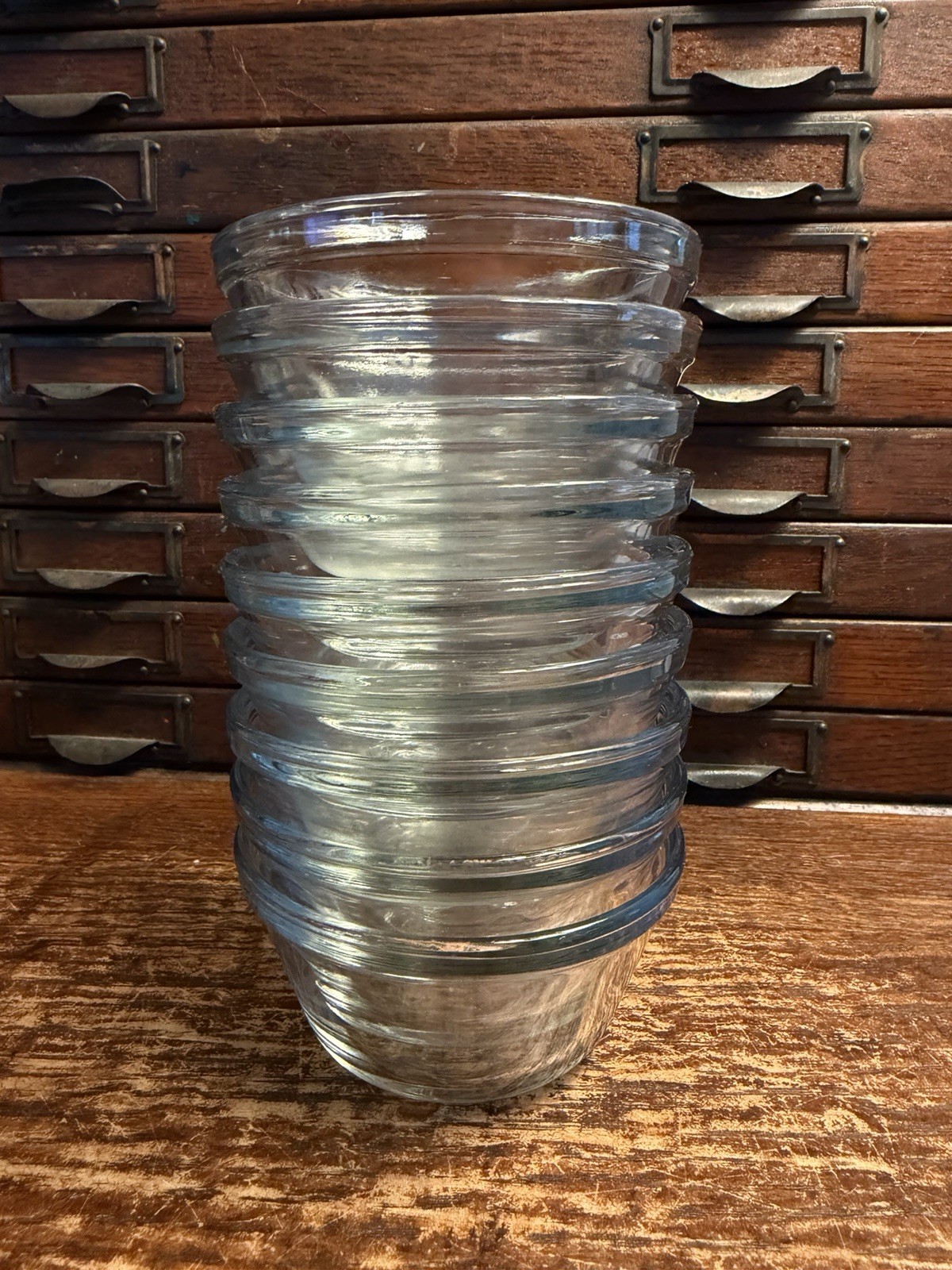 Lot 16 Clear Glass Custard Cup Ramekins: PYREX Anchor-Hocking (6) 4 oz (10) 6 oz