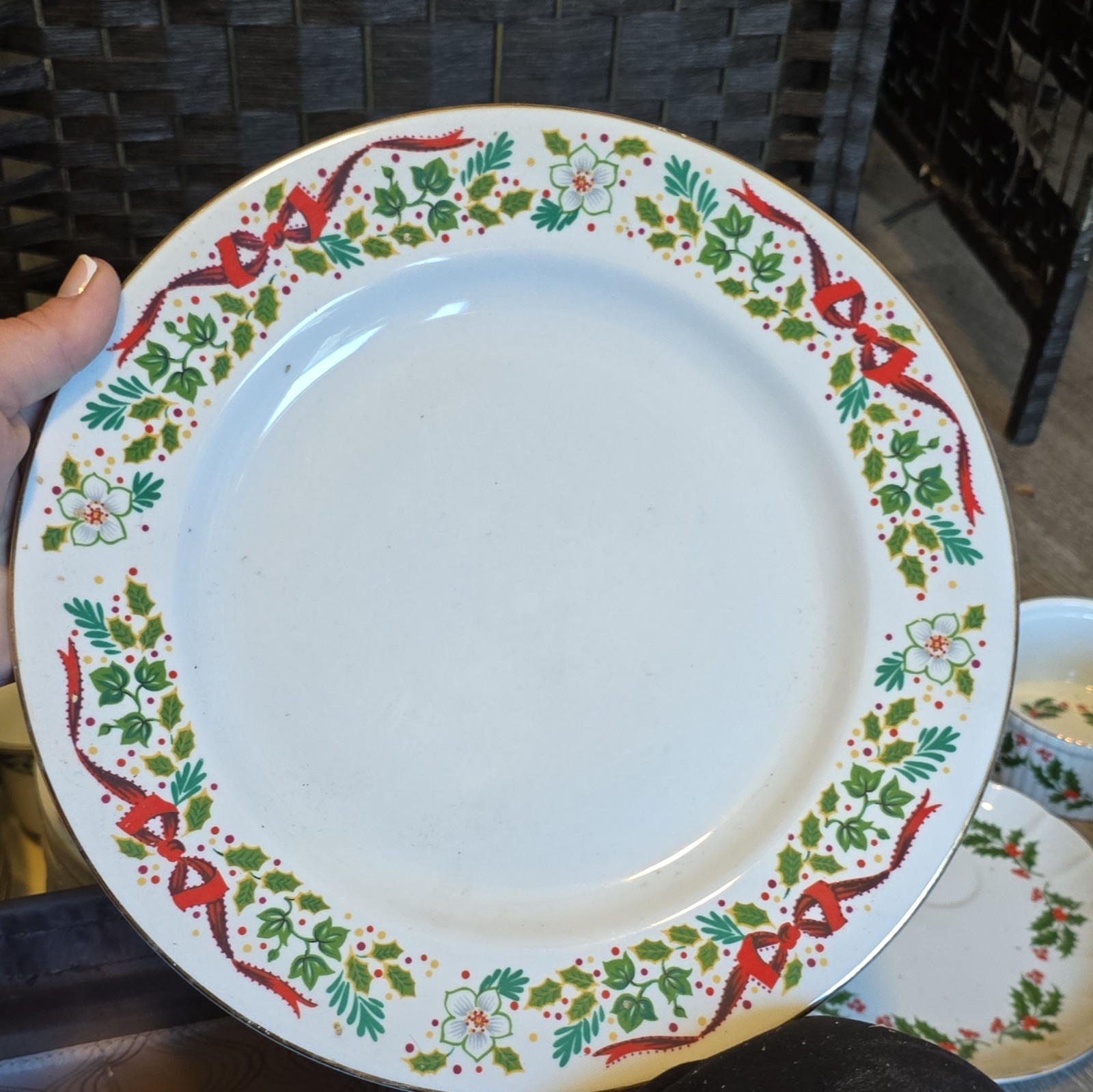 Domestications 1994 12 Days Of Christmas Dinnerware Set.