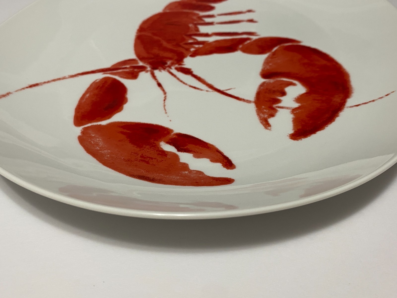 Lobster Serving Platter Studio Nova Red Oval Plate Fine China Y0723 12.5″ x 10″