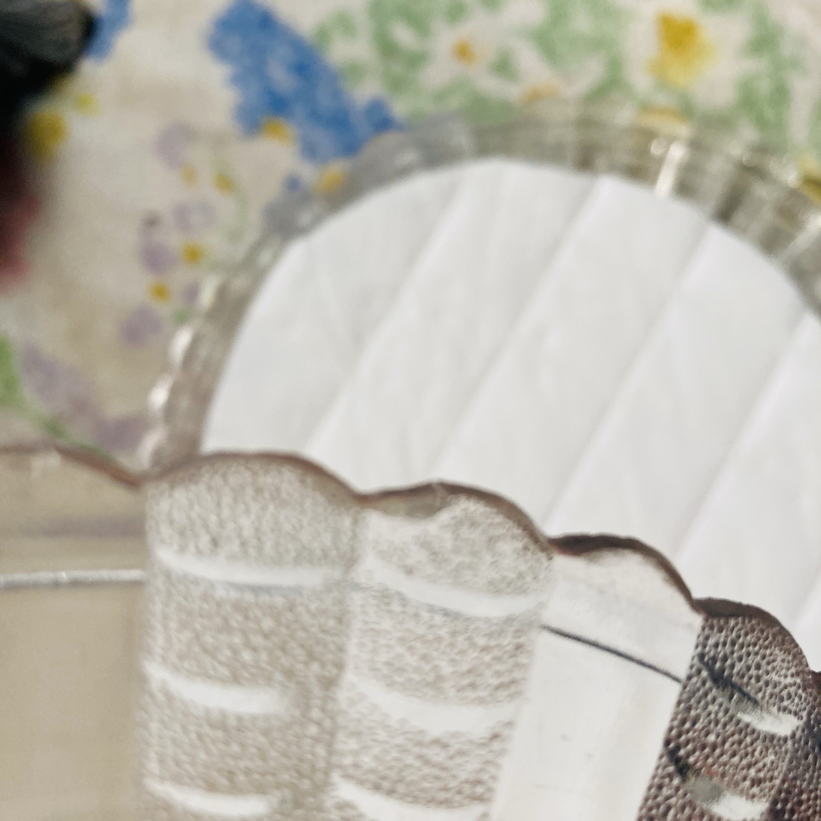 Set Of 6 EAPG Bryce Brothers Coral aka Fishscale 7” Clear Round Plates 1888