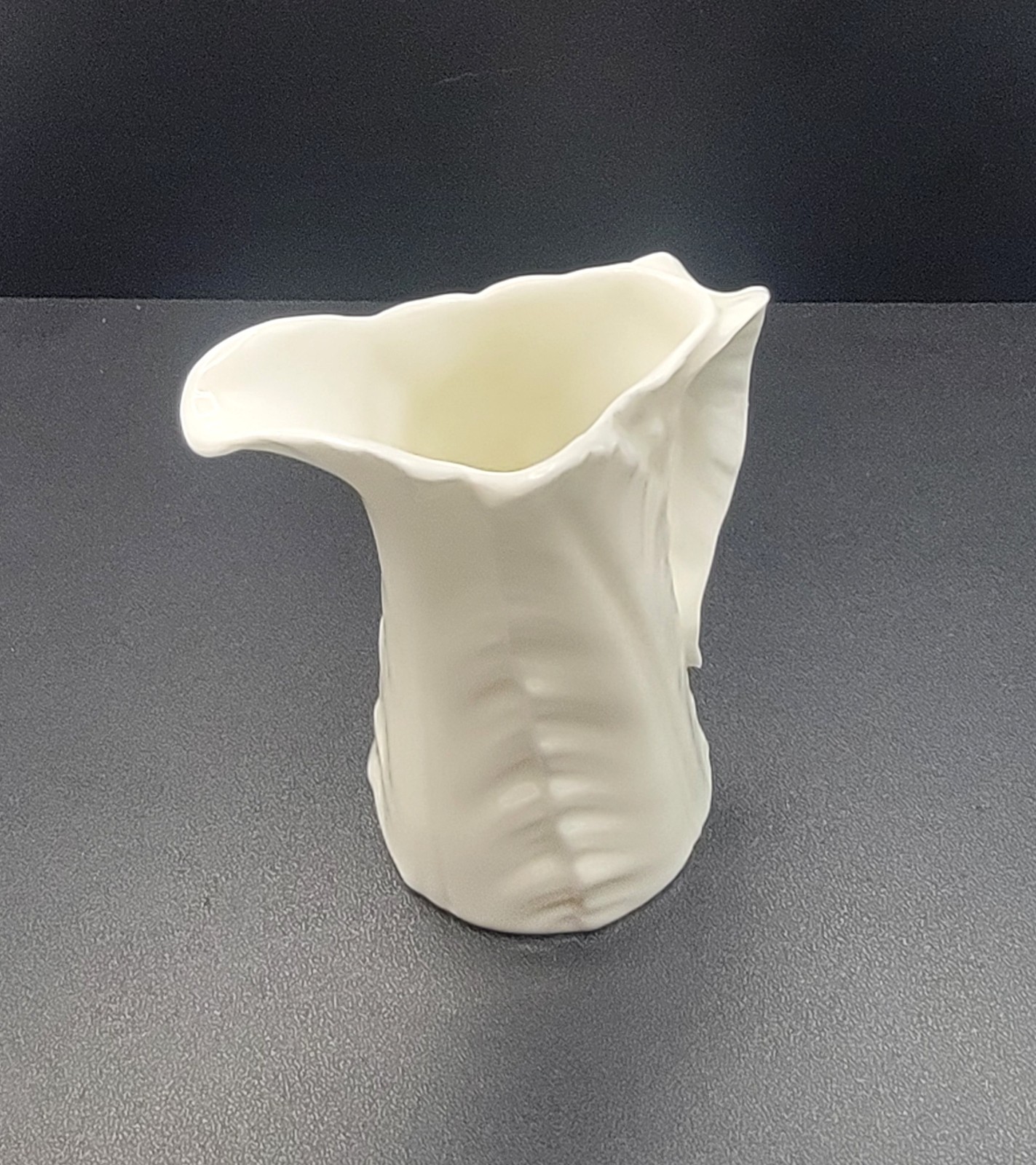 Royal Worcester Fern Leaves Pattern Bone China Vintage Asymmetrical Creamer