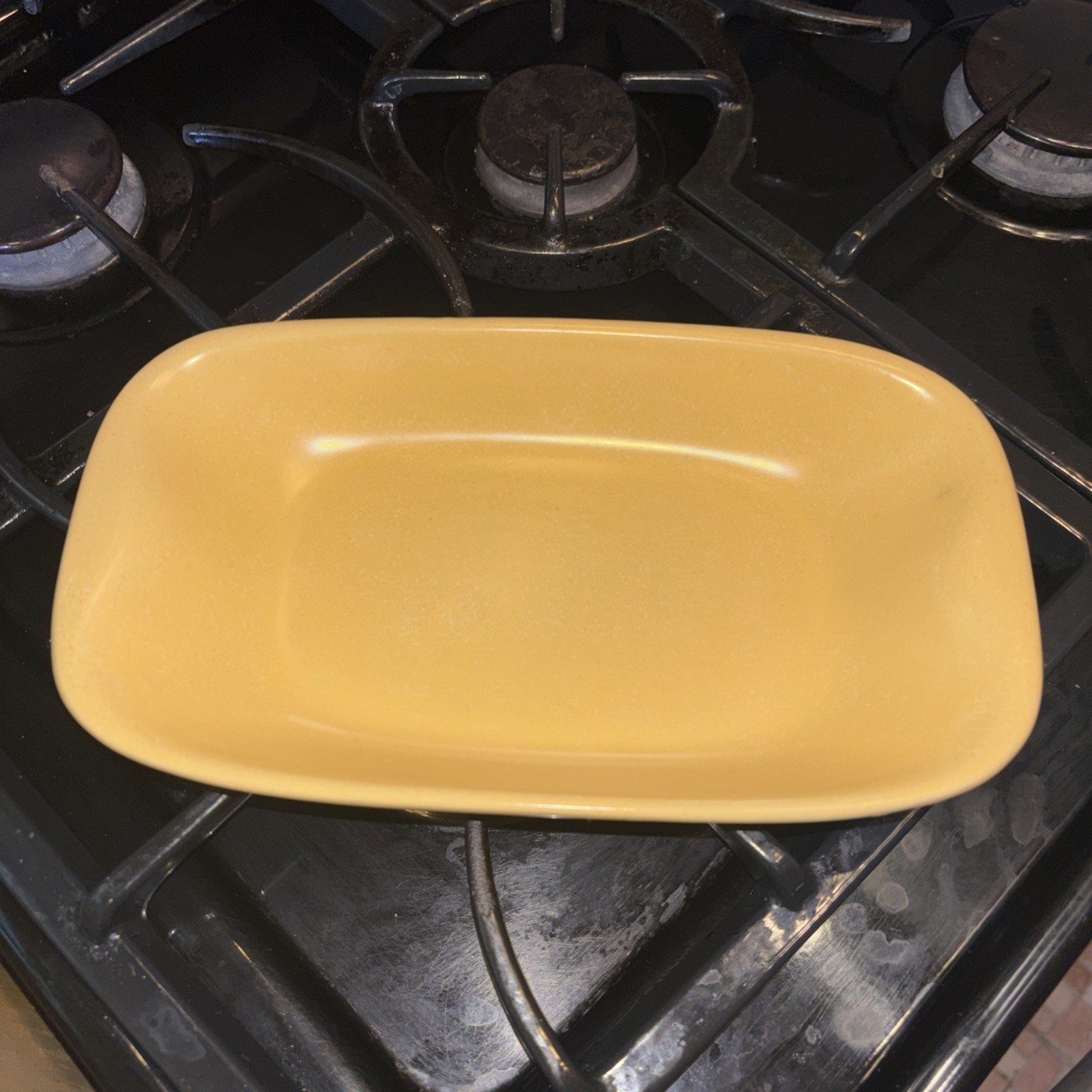 Vintage Mid- Century Modern La Solana Pottery Yellow Relish/ Serving Tray 1940’s