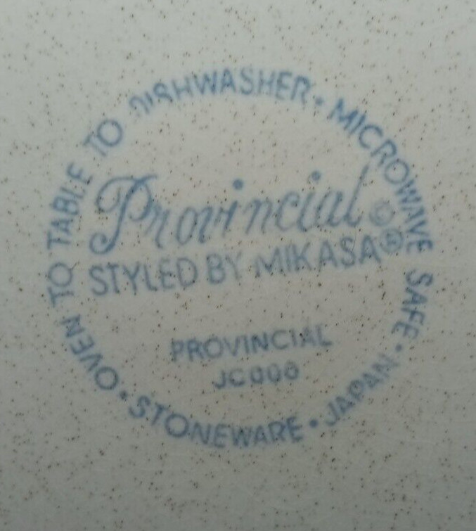 Provincial by MIKASA STONEWARE Whole Wheat Large Dinner Plate 10 1/2″ JC000