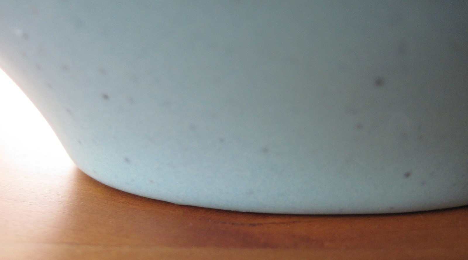 Vintage MCM Turquoise Asymmetrical Bowl Ceramic 9.5″