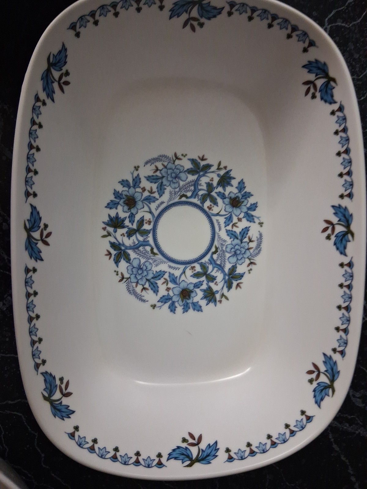 3 Noritake Blue Moon Serving Bowls Progression Japan #9022 ~2 Round ~ 1 Oval
