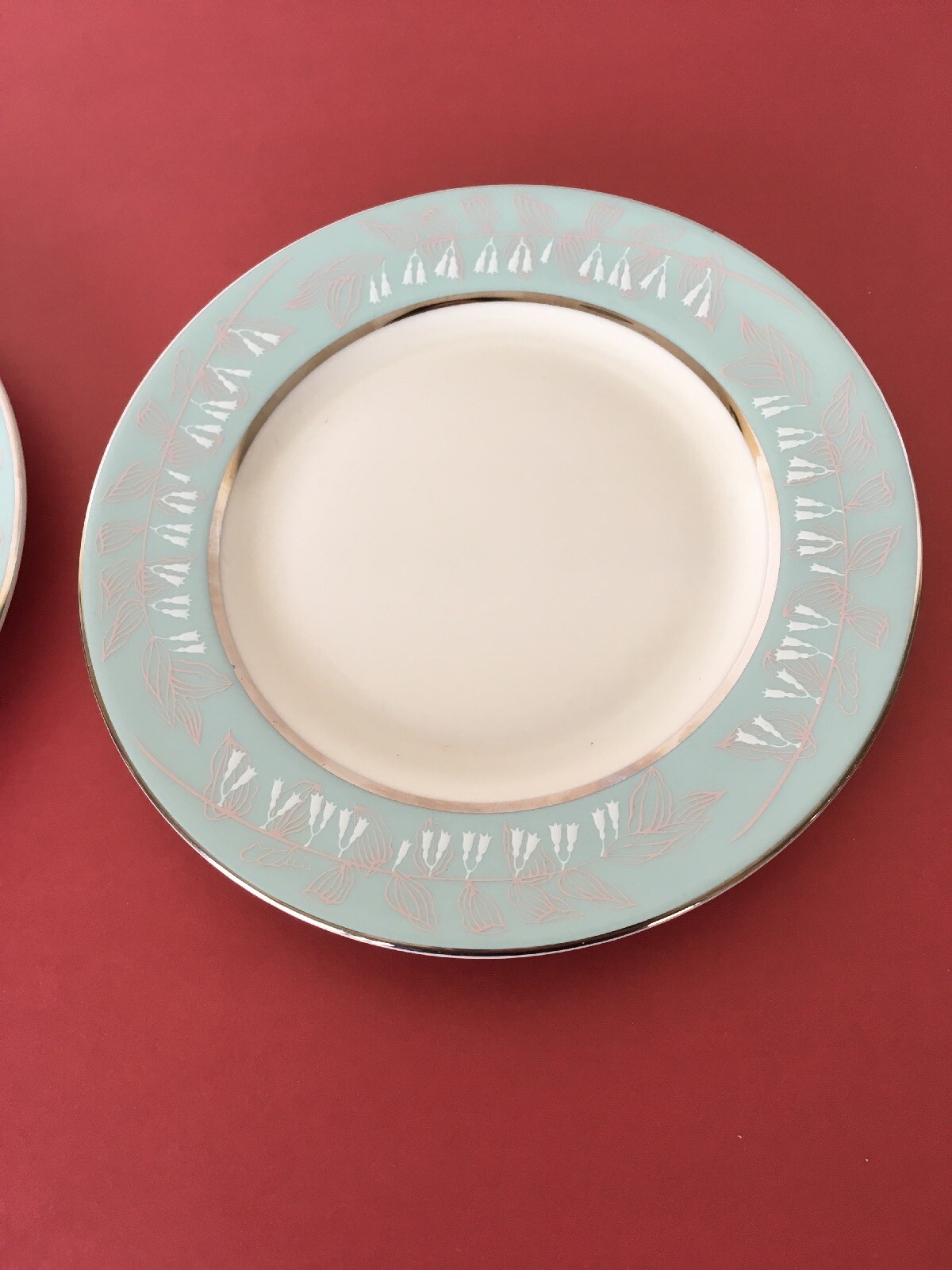 2 Vintage Nancy Prentiss Foxhall Bread and Butter Plates USA c1960s EUC 6 1/2″