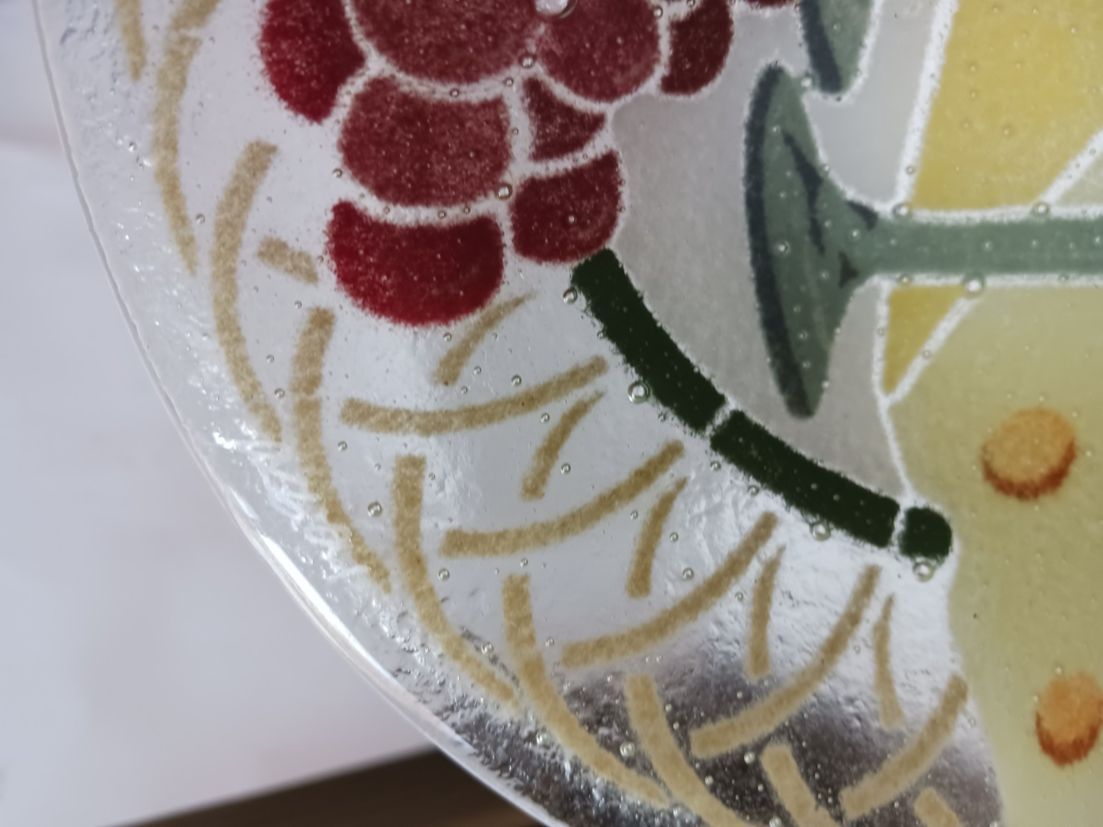 Appetizer 2 Serving Plates Peggy Karr French Italy Wine Cheese 10.5, 8.5″ sgn