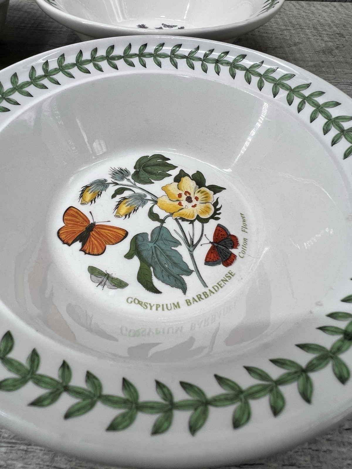 4 Portmeirion Botanic Garden Susan Williams-Ellis 6.5″ Soup Cereal Bowls England