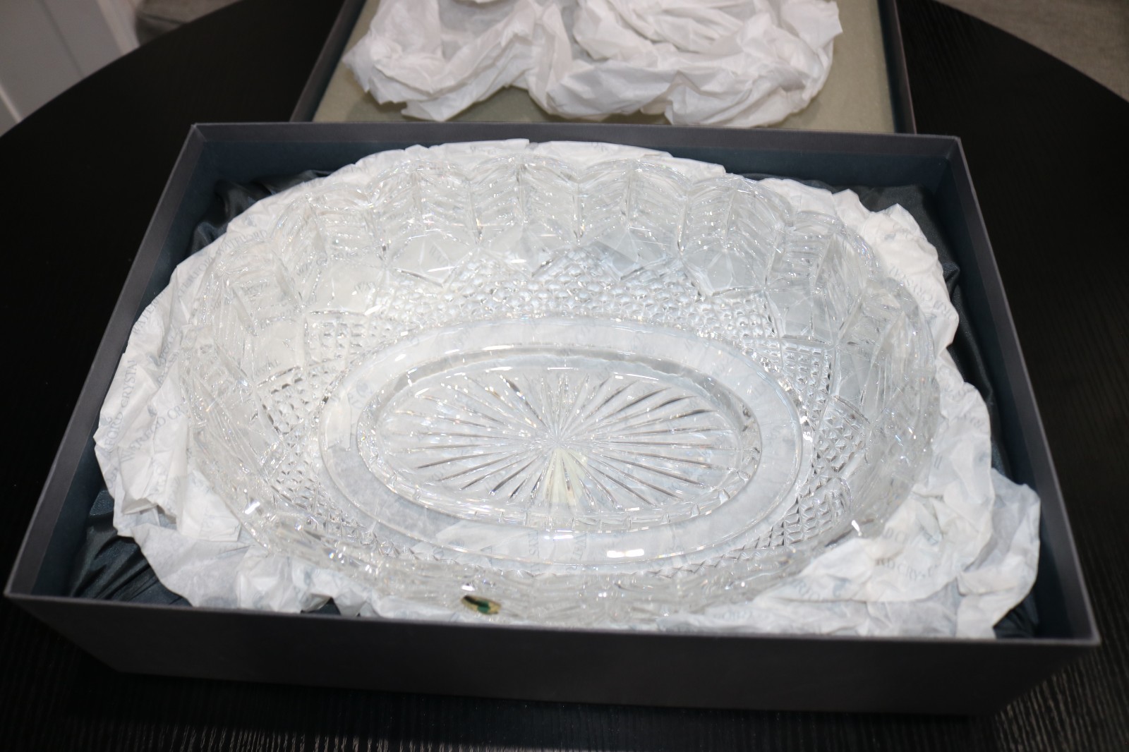 RARE Waterford Limited Edition Oval North Shore Bowl 47/50 Signed by Jim O’Leary