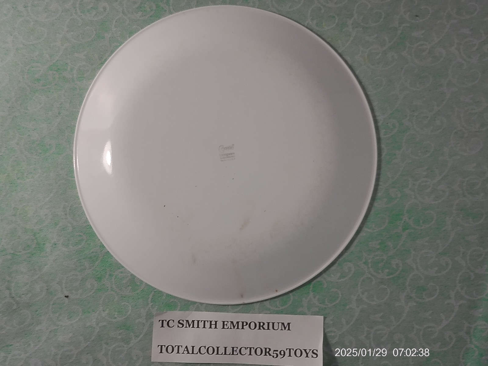 Vintage Corelle by Corning Spring Blossom Green Crazy Daisy 10 1/4” Plate