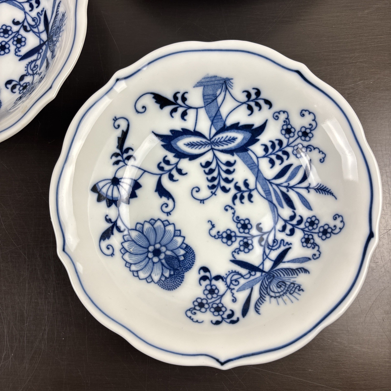6 BLUE DANUBE JAPAN Onion 5 1/4″ Berry/Fruit / Cereal Bowls Set of 6 Rect Mark
