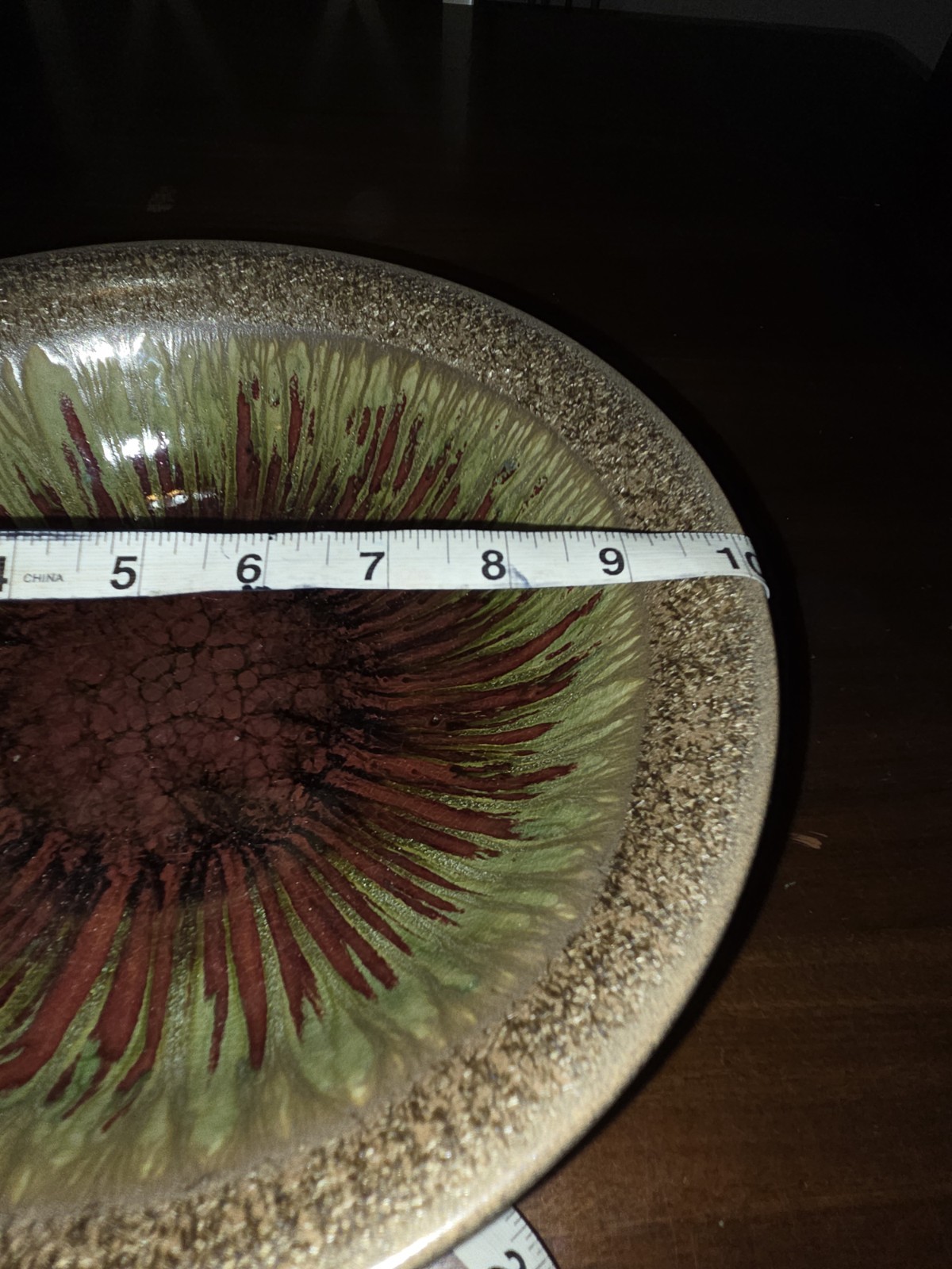Vintage Inspired Drip Glaze Pottery Bowl, Mod, Boho, Mid Century Vibe