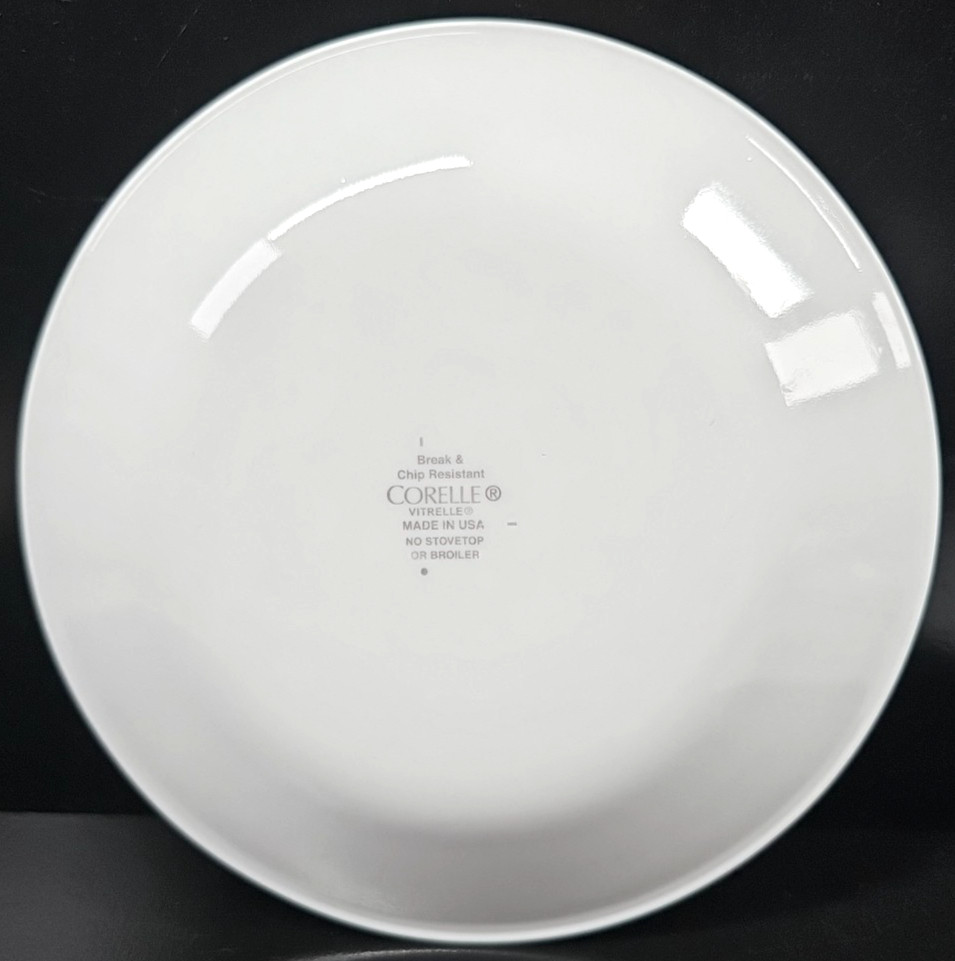 15 Corelle Classic Cafe Black Bread Plates Set Corning Livingware Rings Dish Lot
