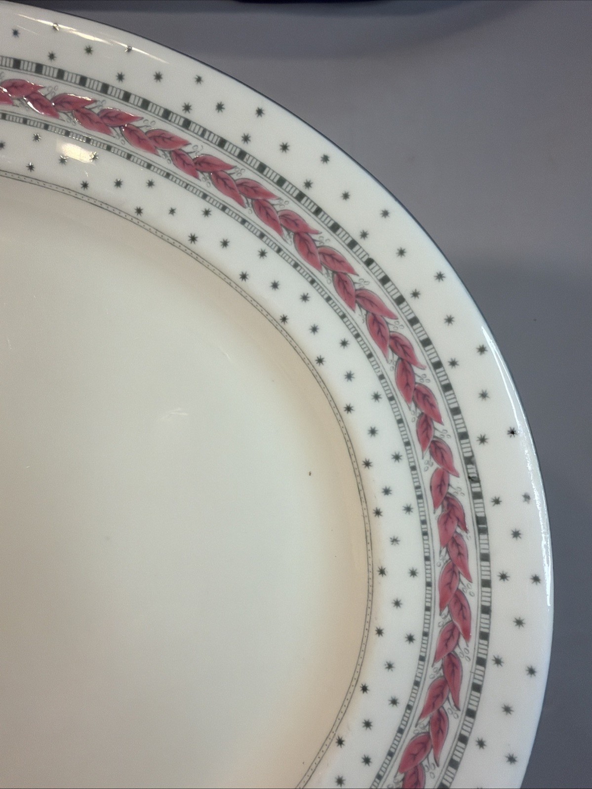 Royal Worcester Alpine Pink 15.5” X 13” Oval Serving Platter Bone China Vintage