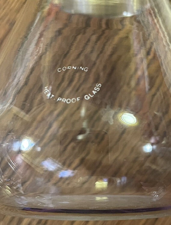 Vintage MCM Corning Ware Small 6 inch Heat Proof Glass Coffee Carafe only