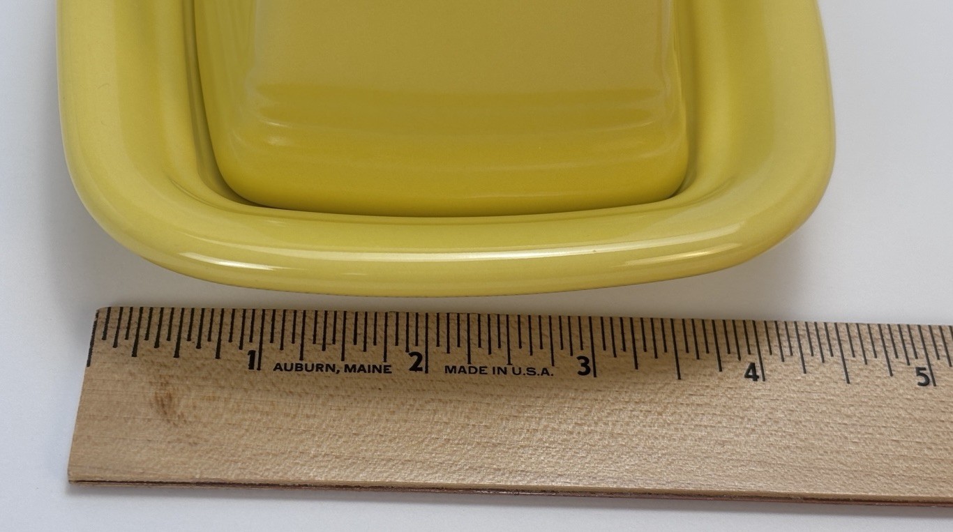 Fiesta Fiestaware Sunflower Yellow Covered Large Butter Dish Homer Laughlin USA